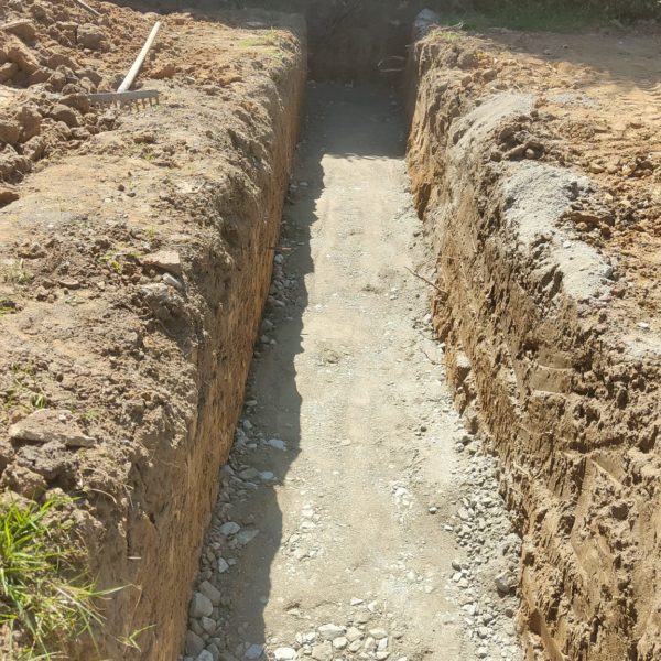Footing; Digging the trench