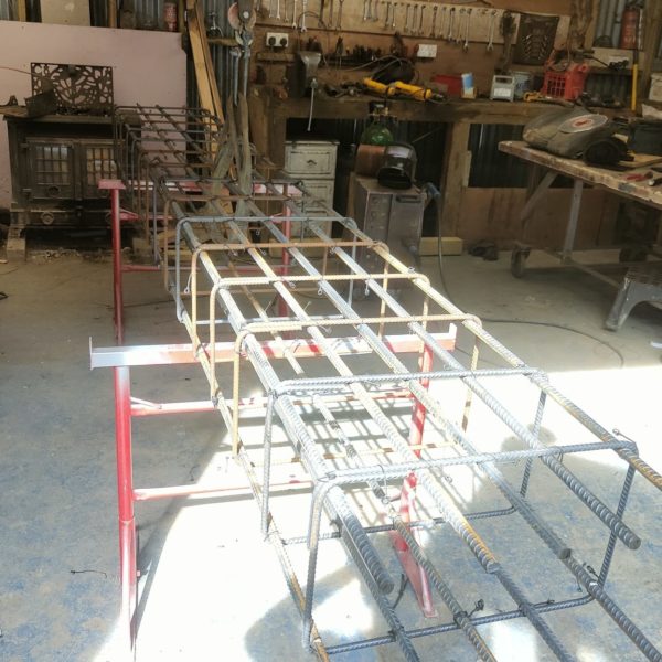 Rebar cages built by Bluebells Groundworks Kent & Sussex