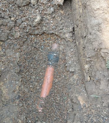 Clay drain replacement with Bluebells Groundworks