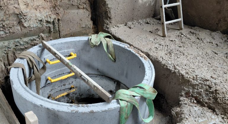 1.2-metre diameter Milton ring for the spring groundworks project in Cranbrook